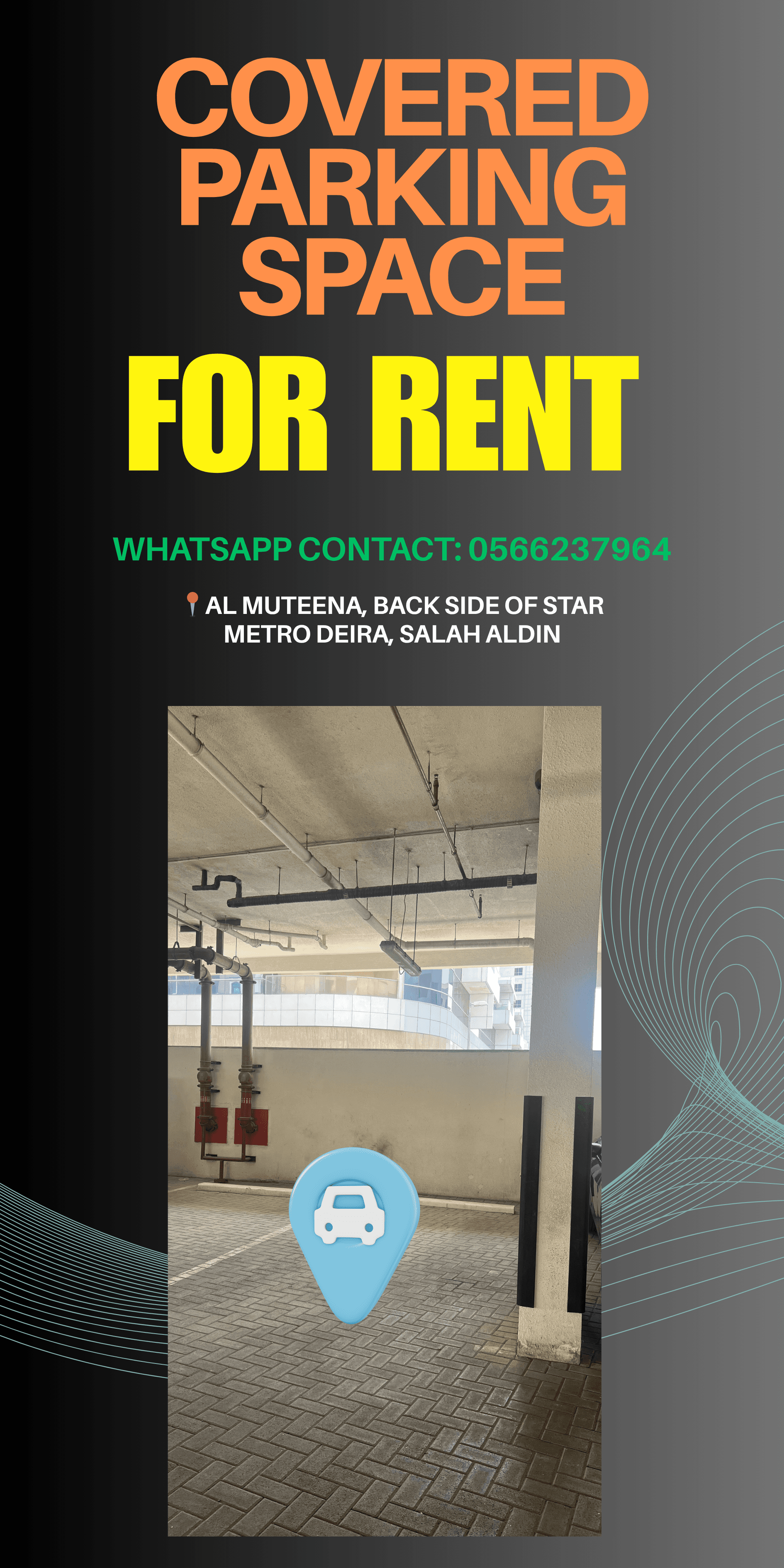 Covered Space in Al Muteena, Salah Aldin