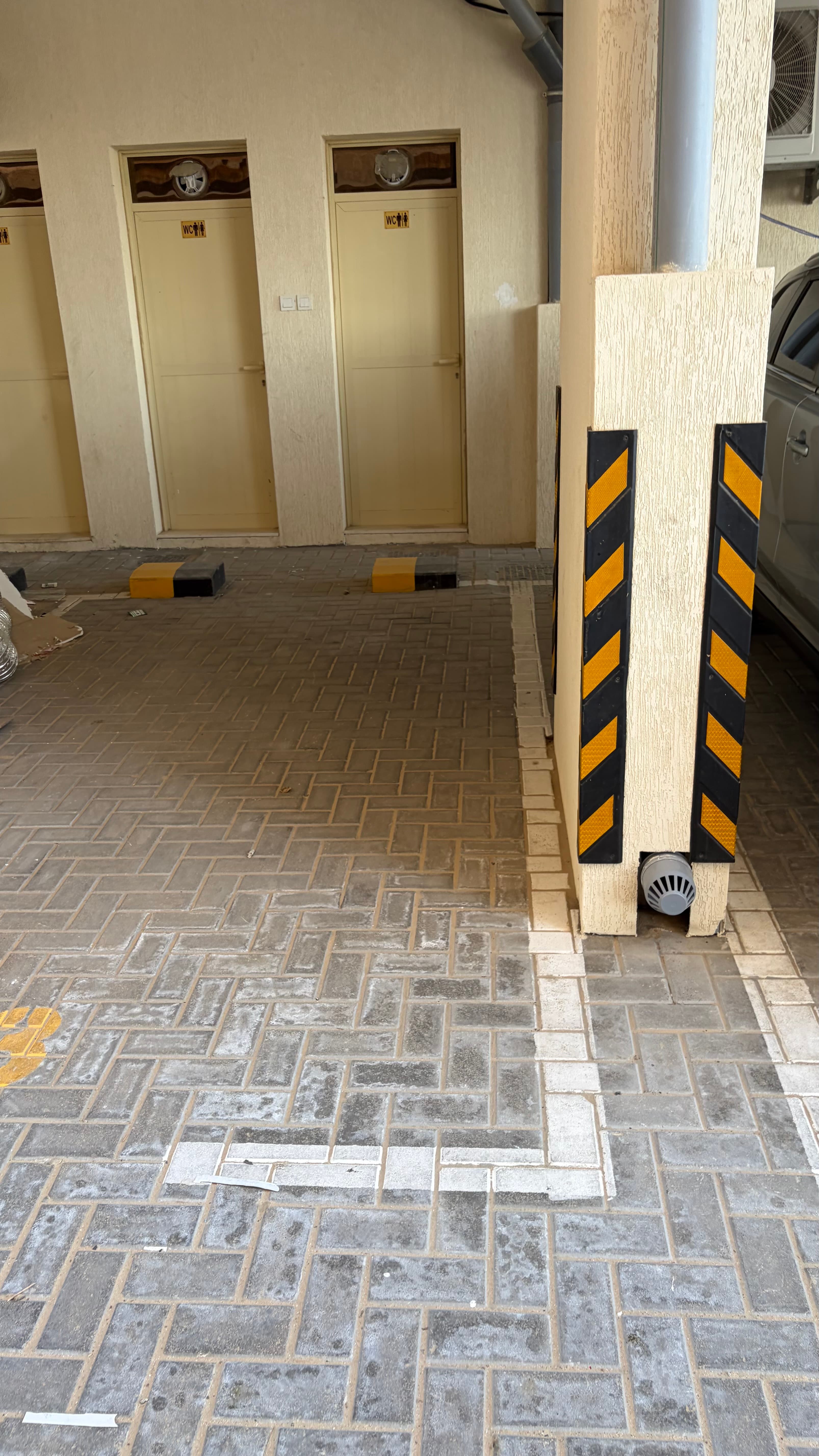 Covered private parking in Ajman