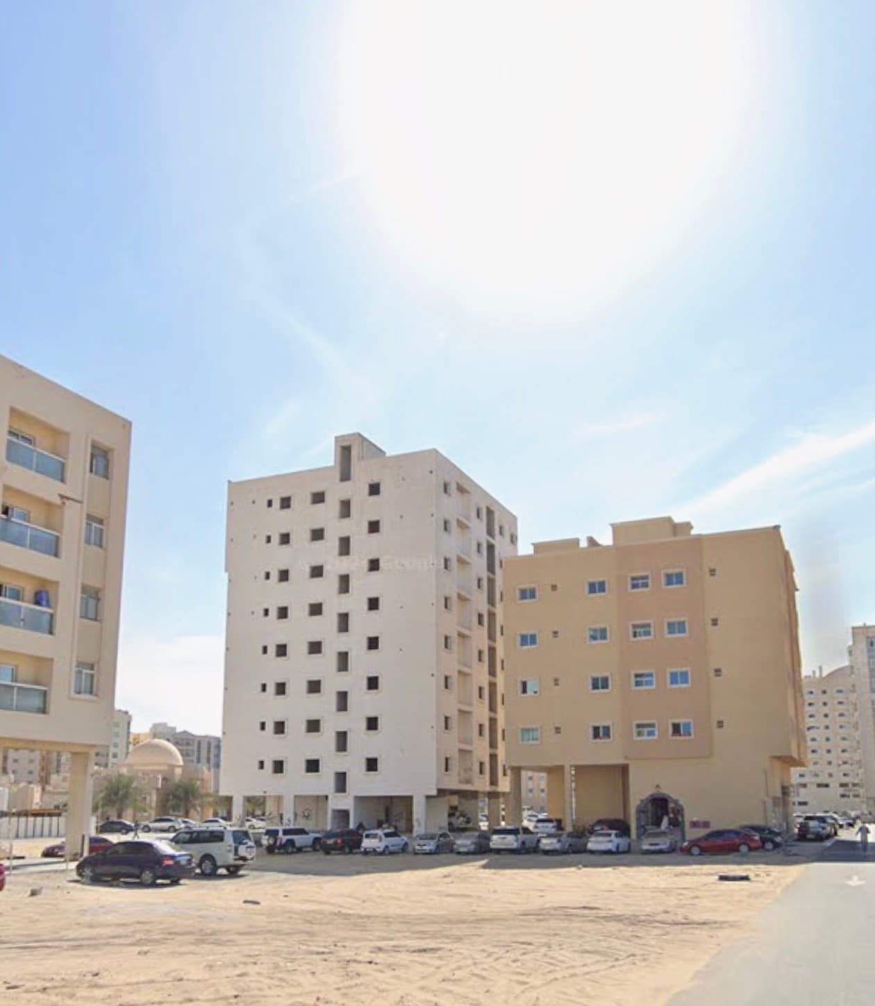 Covered private parking in Ajman
