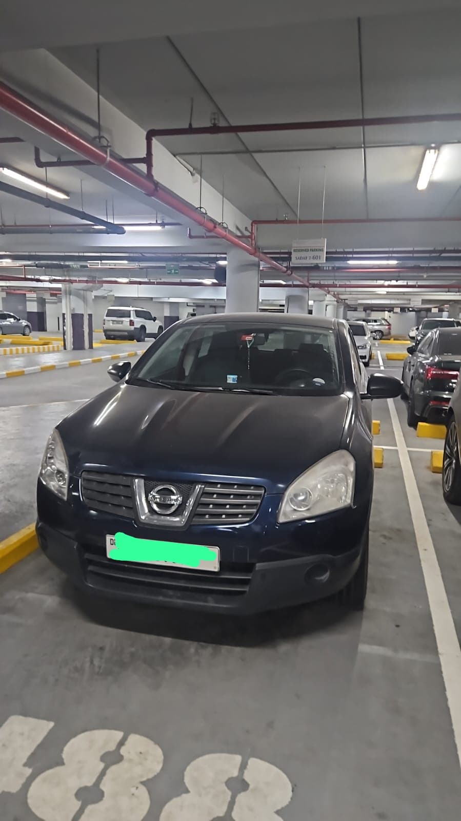 Underground parking in jumeirah beach residence