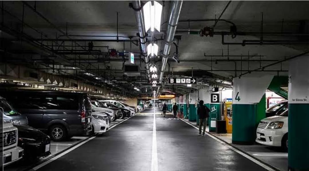 Underground parking in jumeirah beach residence