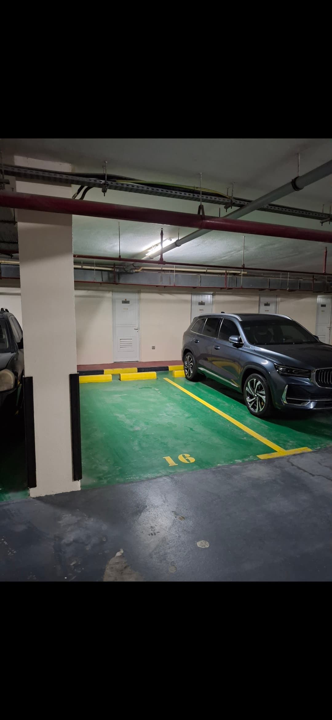 Basement parking in Dubai Silicon Oasis