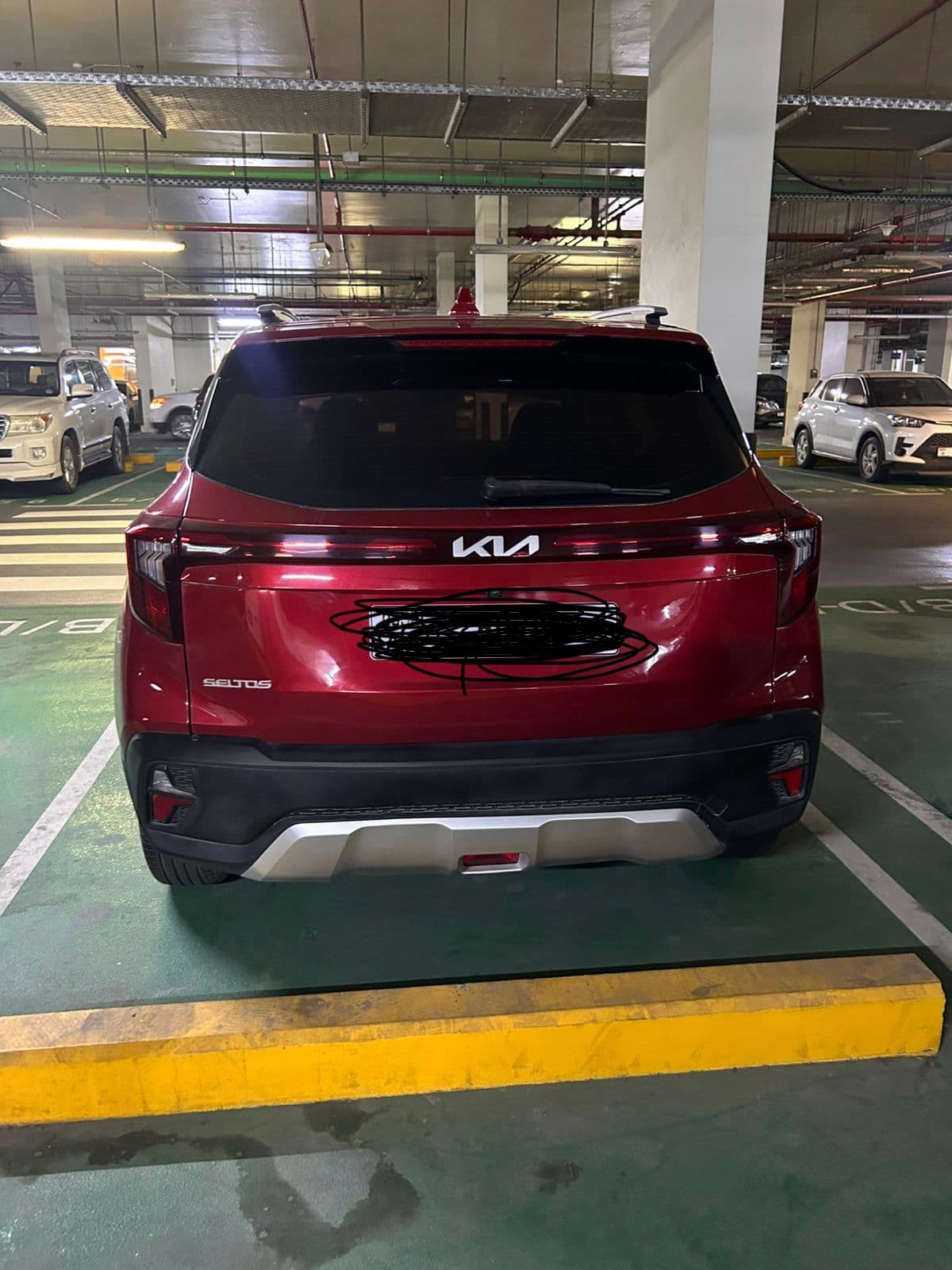 Spacious covered parking slot